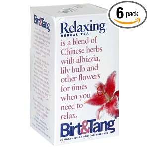 Birt&Tang Relaxing Herbal Tea, Naturally Sugar Free, Tea Bags, 20 