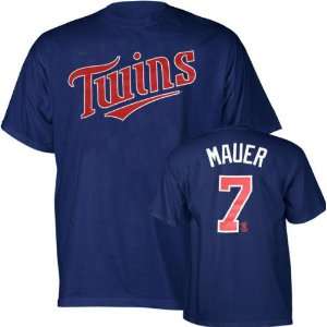   Name and Number Navy Minnesota Twins Youth T Shirt
