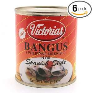 Victorias Bangus in Oil, Spanish Style 200g (Pack of 6)  