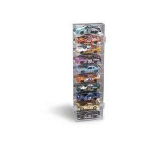  10 Car Mirrored Back Vertical Display Case for 1/24 Scale 