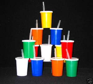 36 SMALL DRINKING GLASSES PLASTIC CUPS MFG.USA LEADFREE  