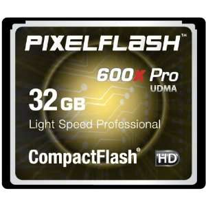  32GB PixelFlash 600x CF Compact Flash Memory Card Light 