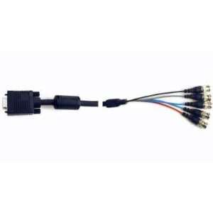   CABLE   RGB VIDEO CABLE, 15 PIN (M) TO 5 BNC, 6 ft. Electronics