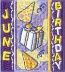 Scout JUNE HAPPY BIRTHDAY Fun Patches GIRL/BOY/GUIDES  