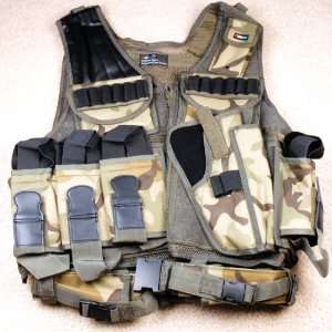  Tactical Assault Hunting Airsoft Green Camouflage Vest 