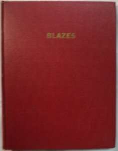 Blazes 1949 Book With Monotype Alfco Fire Extinguishers  