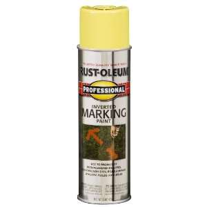   Professional Inverted Marking Spray Paint, Caution Yellow, 15 Ounce