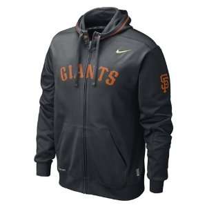  San Francisco Giants TKO Full Zip Hooded Sweatshirt (Black 