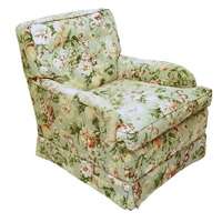 Vintage Dunbar Style Floral Arm Chair and Ottoman PRICE REDUCED  