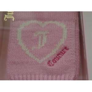  Brand New Juicy Couture Heart Logo Gloves Mittens Pink 