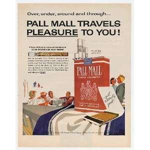  1963 Pall Mall Cigarette Ski Resort Print Ad (4485)