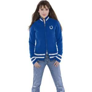  Indianapolis Colts Full Zip Draft Day Sweater Jacket 