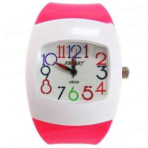 Lovely Rose Girls PVC Band Quartz Wrist Watch DM467S  