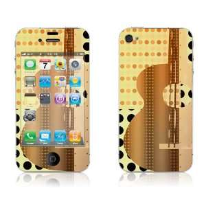  Retro Guitar   iPhone 4/4S Protective Skin Decal Sticker 