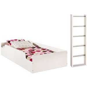  South Shore 3360087 Contemporary Logik Loft Top Bunk and 