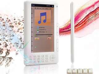 LCD TFT eBook eReader  Video player 4GB white  