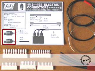 12 1/24 ELECTRIC CONNECTORS TYPE B CAR BIKE DETAIL UP  