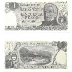  Argentina ND (1976 78) 50 Pesos, Pick 301b Everything 