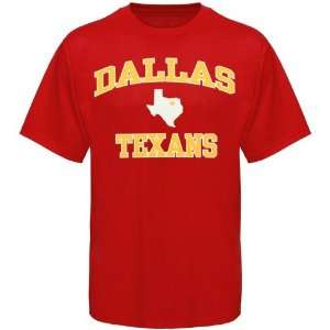  Dallas Texans Red AFL Heart and Soul T shirt Sports 