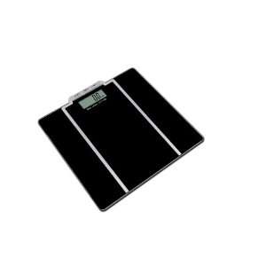  Tempered Glass Black Digital Body Fat and Water Scale 