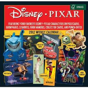  Disney Pixar Weekly Desk Calendar 2012 (Includes Punch 