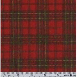  45 Wide Heavyweight Flannel Plaid Lumberjack Fabric By 