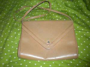 Vintage Tan Leather Mark Cross Sholder Bag  