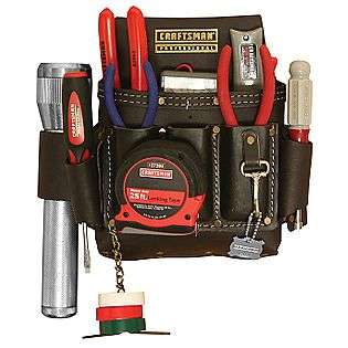 Professional Leather Heavy Duty Electricians Apron  Craftsman Tools 