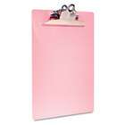   SAU21800 Pink Recycled Plastic Clipboard, 1 Capacity, Holds 8 1/2w x