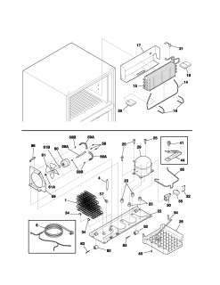 KENMORE Refrigerator Cabinet Parts  Model 2536184410A 