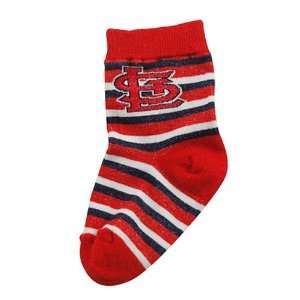   St. Louis Cardinals Infant Sport Stripe Socks   Red/Royal Blue Sports