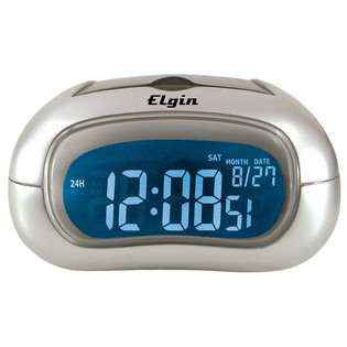 Elgin Electric Alarm Clock with Selectable Display Color 