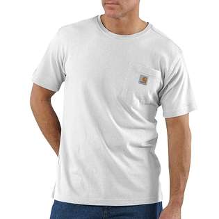Carhartt Men‘s Lightweight Short Sleeve Pocket T Shirt K284 at  