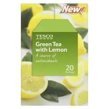 Tesco Green Tea With Lemon Tea Bags 20S   Groceries   Tesco Groceries