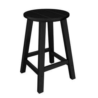   Recycled Earth Friendly Traditional Counter Height Bar Stools   Black