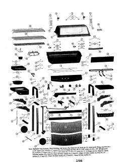 KENMORE Liquid propane gas grill Gas grill Parts  Model 41516110800 