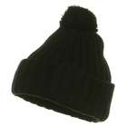 e4Hats Knitted Beanie Hat   Black