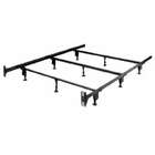 InSassy Sturdy Metal Bed Frame with Headboard brackets   KING SIZE