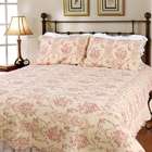Blancho Bedding [Serene Night Red] 100% Cotton 3PC Classic Floral 