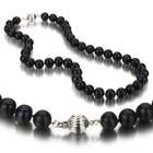 18 Black Pearl Necklace    Eighteen Black Pearl Necklace