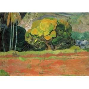  Paul Gauguin 33W by 23.75H  Fatata te Moua CANVAS Edge 