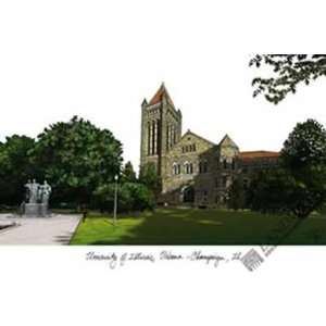 University of Illinois at Urbana Champaign Lithograph Only  