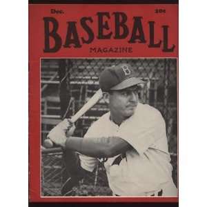 Dec. 1941 Baseball Magazine Billy Herman Cover EX+   Sports 