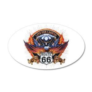   Sticker Live The Legend Eagle and Engine Route 66 