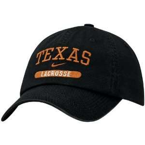  Nike Texas Longhorns Black Lacrosse Adjustable Hat Sports 