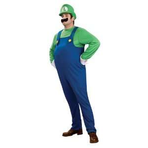    Deluxe Plus Size Mario Brothers Luigi Costume Toys & Games