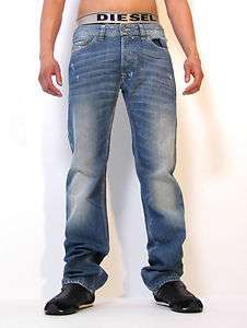   0888J Jeans Regular Slim Straight Denim Designer Blue Men New  