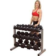 Body Solid Three Tier 40 Dumbbell Rack 