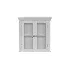  Elegant Home Fashions 6537 Plateau 2 Door Wall Cabinet   White
