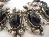 VINTAGE MEXICO MEXICAN STERLING SILVER BEADED SPHERE BRACELET  